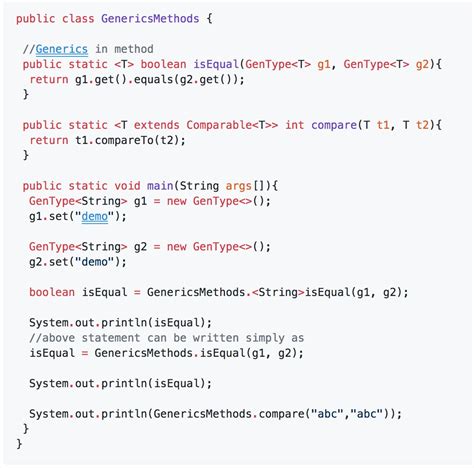 How to call generic method in java