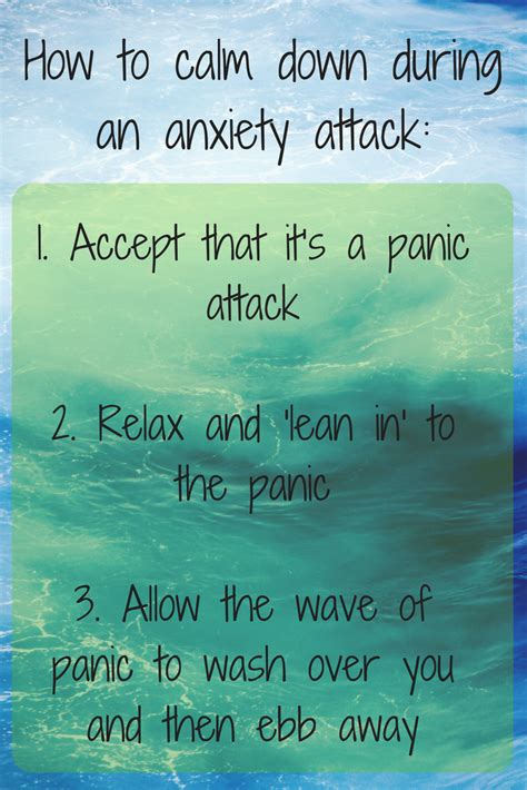 How to calm down in anxiety attack