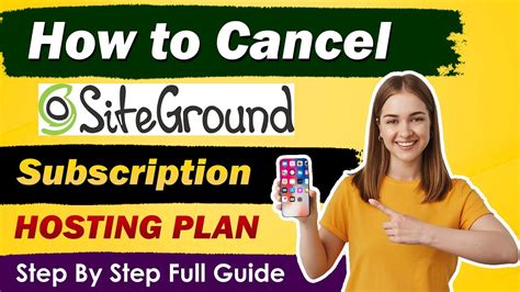 How to cancel a Siteground Hosting Account - YouTube