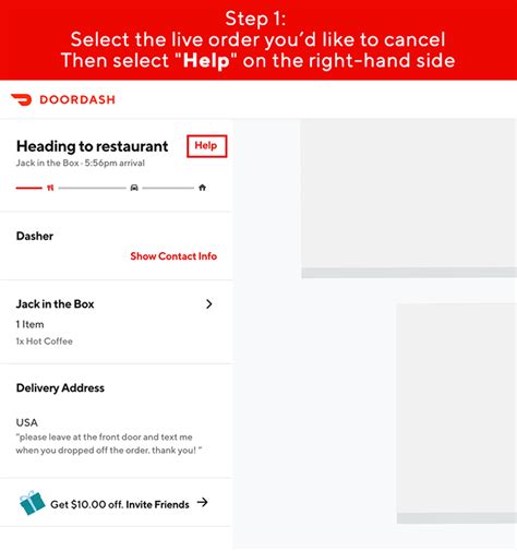 How to cancel a doordash order as a dasher. Select Orders and choose the live order you’d like to cancel. Select "Help" on the right-hand side. Select “Cancel Order”. Follow the prompts on the screen. Timeline: You may cancel your order before it gets delivered. Your eligibility for a refund or credits may depend on the status of the order (e.g., whether the merchant has confirmed ... 