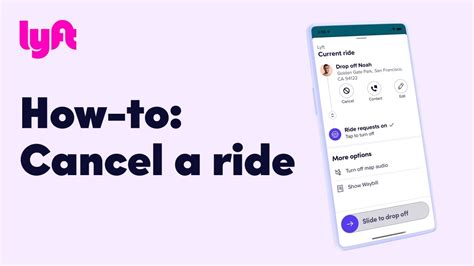 How to cancel a lyft ride as a driver. Dispute a fee. If you think you were wrongly charged a cancel or no-show fee, you can dispute the charge in the app. To dispute a charge: Open the Lyft app’s main menu. Tap the ‘Ride history.’. Tap the ride that you need help with. Tap ‘Get help’ at the bottom of the screen. Back to top. 