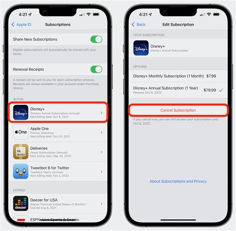 How to cancel a subscription on an app. Cancel a subscription. Go to Settings > [ your name ] > Subscriptions. Tap a subscription, then tap Cancel Subscription or Cancel All Services. On iPhone, check your subscriptions to apps and services and cancel subscriptions you no longer want. 
