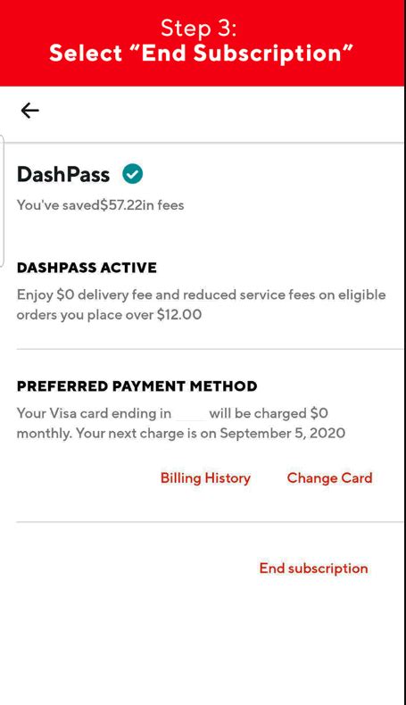 How to cancel dashpass after payment error. To avoid charges for the next subscription period, you must cancel your DashPass membership 24 hours before your next scheduled payment. After canceling, your DashPass benefits will be valid through the end of the current billing period. If you cancel during a free period, your benefits will be terminated immediately. 