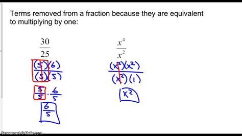 How to cancel factor. The 8's cancel out and we get this in lowest terms as 1/3. The same exact idea applies to rational expressions. These are rational numbers. Rational expressions are essentially the same thing, but instead of the numerator being an actual number and the denominator be an actual number, they're expressions involving variables. 