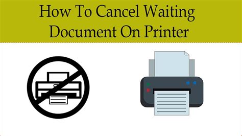 How to cancel printing documents in queue