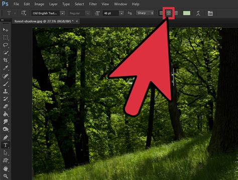 How to center a image in photoshop