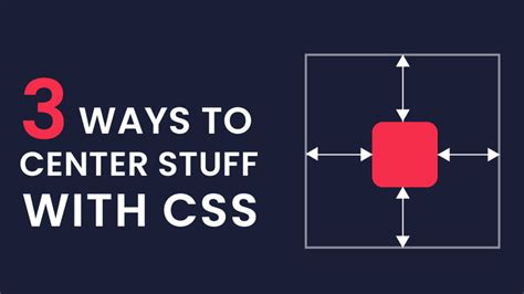 How to center something in css