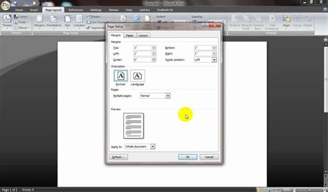 How to change Default Font type and Unit of measurement in page layout