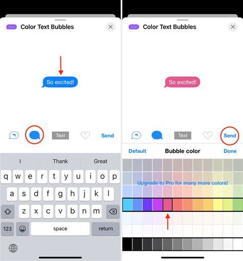 How to change SMS and iMessage text bubble colors