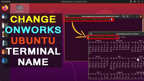 How to change Ubuntu terminal name in OnWorks Change name of terminal