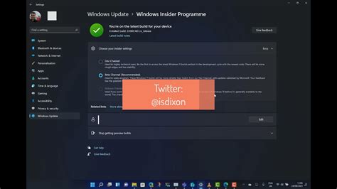 How to change Windows Insider channels in Windows 11