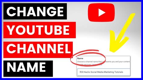 How to change YouTube channel name Information and Amusement Hub