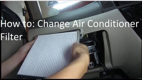 How to change ac filter in car