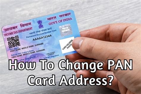 How to change address in pan card