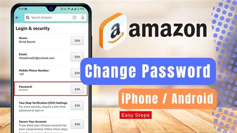 How to change amazon password.  0:00 Introduction 0:22 Update Amazon App 0:46 Chang...