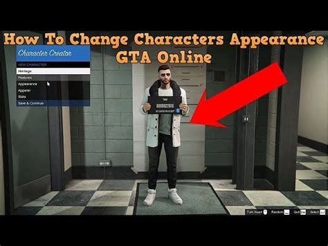 How to change appearance in GTA Online after player creation