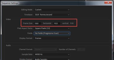 How to change aspect ratio in premiere pro. Step 3 - Go to the 'Settings' tab. Once your sequence window is open, go to the 'Settings' tab. You can find this located next to your 'Sequence Presets' tab at the top of the window. Once in the settings tab, if you look about halfway down the window, you will see the 'Video' section. This is where you can edit your aspect ratio for your project. 