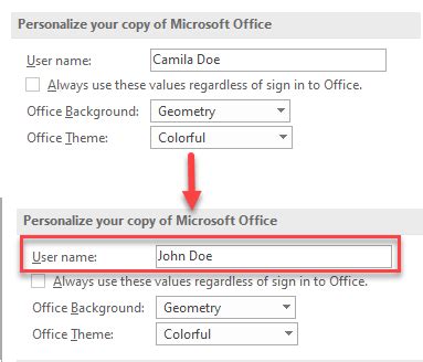 How to change author name in Excel Advanced Excel Excel Tutorial
