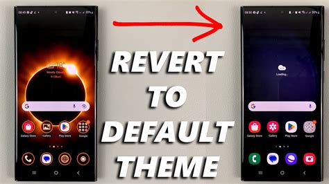 How to change back to samsung default theme. ” This process will retur...