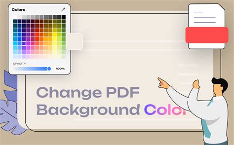 How to change background color in pdf