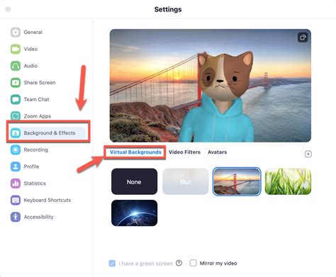 How to change background in live video