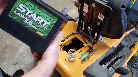 How to change the battery on my 30 inch Cub Cadet riding la