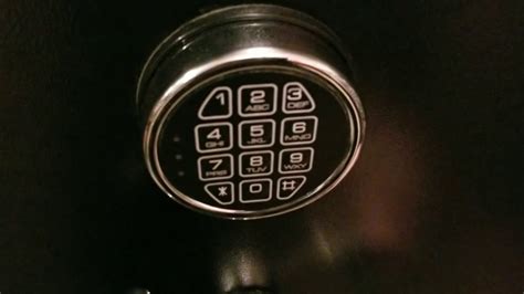 With the safe's door open, press the '*" key followed by the pound key on the keypad, Input the safe's current combination key again and press the pound key. Input the new combination code that you desire. It should be a six digit figure followed by the pound key. Repeat this step again.