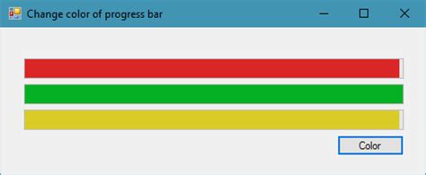 How to change color of Progress Bar in C# FoxLearn.