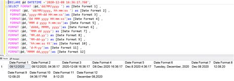 How to change datetime format in sql