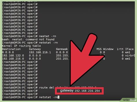 How to change default gateway in linux