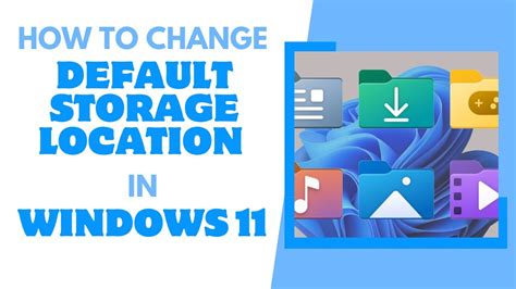How to change default storage. Change: Update the default location where your computer re...