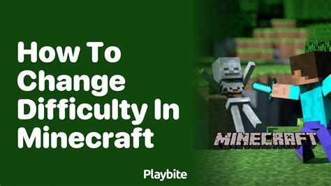 How to change difficulty in minecraft