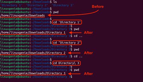 How to change directory in linux ubuntu terminal.  This page explains how t...