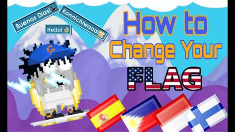 How to change flag in growtopia pc