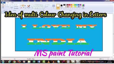 How to change font color in paint