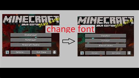 How to change font in minecraft