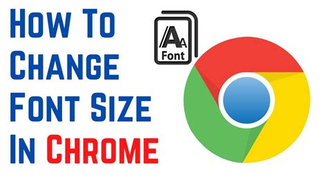 How to change font size in chrome