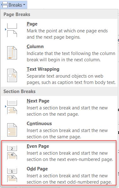 How to change header in word for different sections holdenchristian
