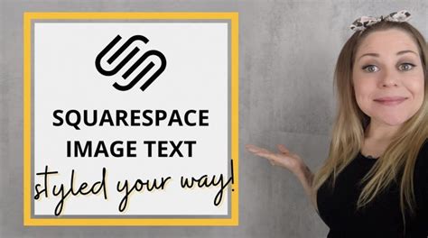 How to change image block text styles in Squarespace 7.1 // Squarespace