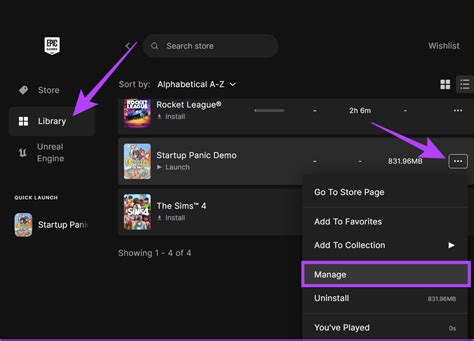 How to change install location on Epic Games Launcher