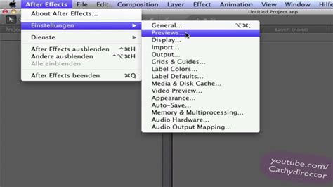 How to change language in after effects