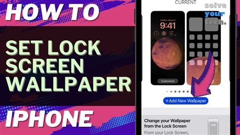 How to change lock screen wallpaper on iphone. . On the Lock Screen, touch and...