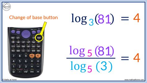 How to change log base in calculator