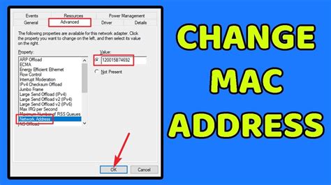 How to change mac address in windows
