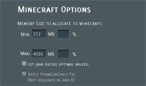 How to change memory allocation for minecraft