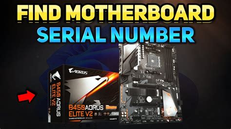 How to change motherboard serial number.  The number is embedded in th...