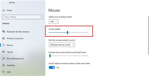 How to change mouse speed windows 10.  Select the desired task to change mo...