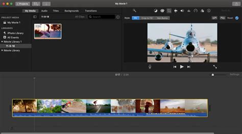 How to change movie size in imovie