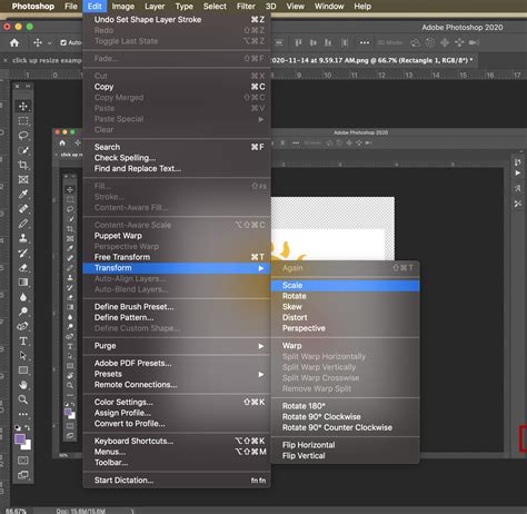 How to change pattern scale in photoshop