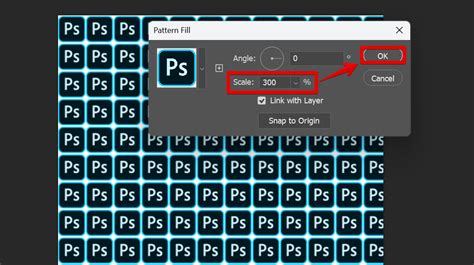 How to change pattern size in photoshop